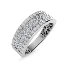 14K White Gold Diamond 1/2 Ct.Tw. Mens Band