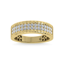 14K Yellow Gold Diamond 1/2 Ct.Tw. Mens Band