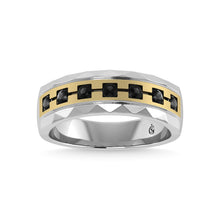 14K White Gold Diamond 1/2 Ct.Tw. Mens Machine Band