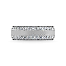 14K White Gold Diamond 1 Ct.Tw. Mens Ring