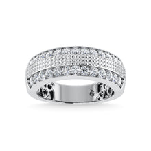 14K White Gold Diamond 1 Ct.Tw. Mens Ring - thediamondsq