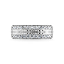 14K White Gold Diamond 1 Ct.Tw. Mens Ring - thediamondsq