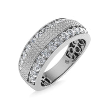 14K White Gold Diamond 1 Ct.Tw. Mens Ring - thediamondsq