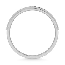 10K White Gold Diamond 1/2 Ct.Tw. Machine Set Mens Band