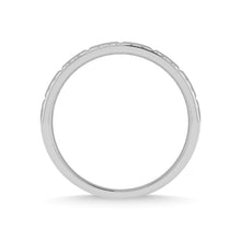 14K White Gold Diamond 1/2 Ct.Tw. Mens Machine Band - thediamondsq