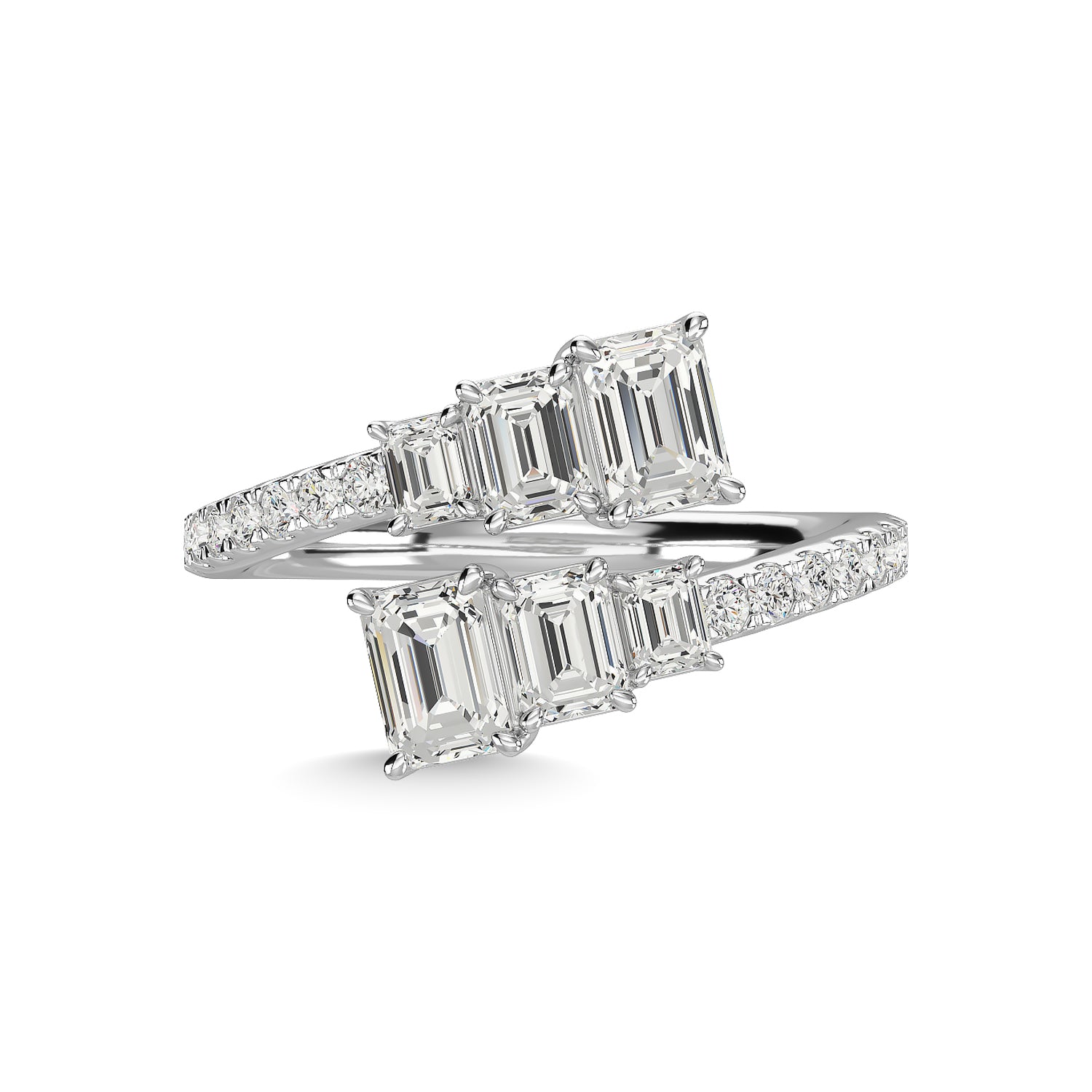 14K White Gold Diamond 1 7/8 Ct.Tw. Fashion Ring