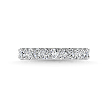 14K White Gold Diamond 2 1/2 Ct.Tw. Oval Shape Full Eternity Band (Size 7)