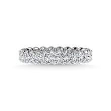 14K White Gold Diamond 2 1/2 Ct.Tw. Oval Shape Full Eternity Band (Size 7)