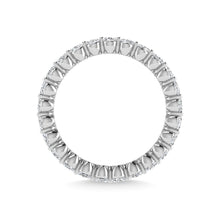 14K White Gold Diamond 2 1/2 Ct.Tw. Oval Shape Full Eternity Band (Size 7)