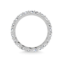 14K White Gold Diamond 1 Ct.Tw. Round Shape Full Eternity Band (Size 7)