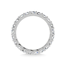 14K White Gold Diamond 2 7/8 Ct.Tw. Round Shape Full Eternity Band (size 6)