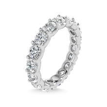 14K White Gold Diamond 3 5/8 Ct.Tw. Round Shape Full Eternity Band (Size 7)