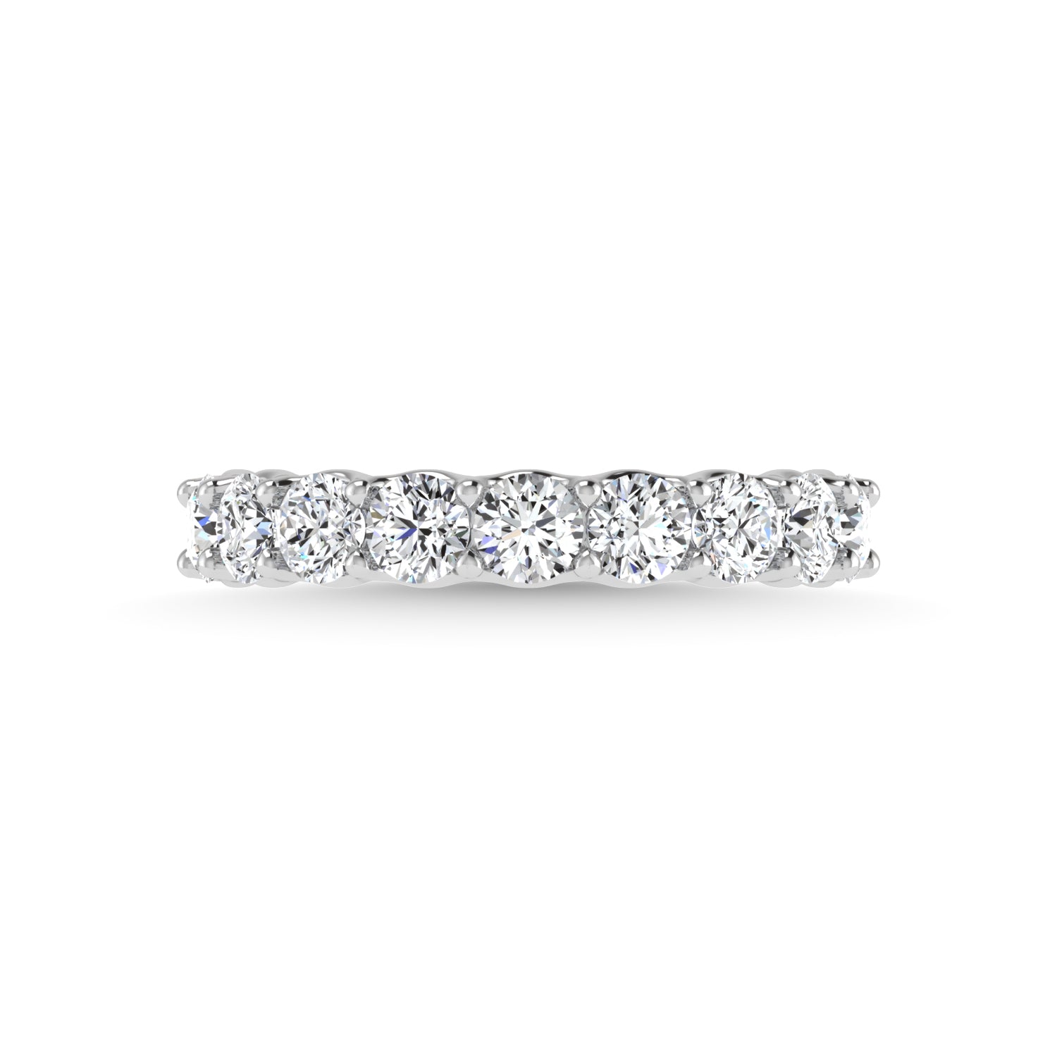 14K White Gold Diamond 3 5/8 Ct.Tw. Round Shape Full Eternity Band (Size 7)