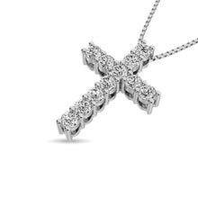 Diamond 1 Ct.Tw. Cross Pendant in 14K White Gold