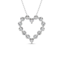 Diamond 1/4 Ct.Tw. Heart Pendant in 14K White Gold