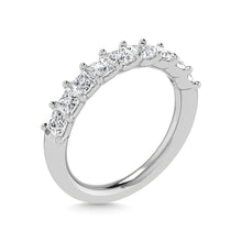 14K White Gold Diamond 1 3/4 Ct.Tw. Princess Shape Half Way Eternity Band
