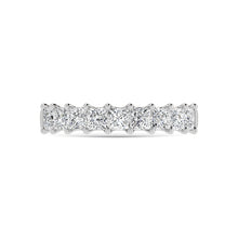 14K White Gold Diamond 1 3/4 Ct.Tw. Princess Shape Half Way Eternity Band