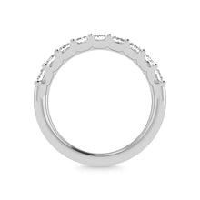 14K White Gold Diamond 1 3/4 Ct.Tw. Princess Shape Half Way Eternity Band
