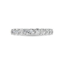 14K White Gold Diamond 1 1/3 Ct.Tw. Round Shape Half Way Band
