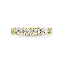 14K White Gold Diamond 1 1/3 Ct.Tw. Round Shape Half Way Wedding Band (size 6.5)