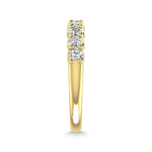 14K White Gold Diamond 1 3/4 Ct.Tw. Round Shape Half Way wedding Band (size 6.5)