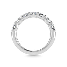 14K White Gold Diamond 2 1/4 Ct.Tw. Round Shape Half Way Band