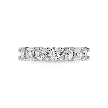 14K White Gold Diamond 3 3/4 Ct.Tw. Round Shape Half Way Eternity Band