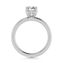 14K White Gold Lab Grown Diamond 2 Ct.Tw. Oval Shape Solitaire Ring