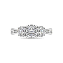 10K White Gold Lab Grown Diamond 1 Ct.Tw. Engagement Ring