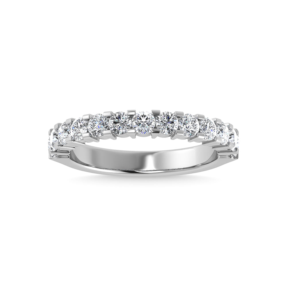 10K White Gold Lab Grown Diamond 7/8 Ct.Tw. Machine Band