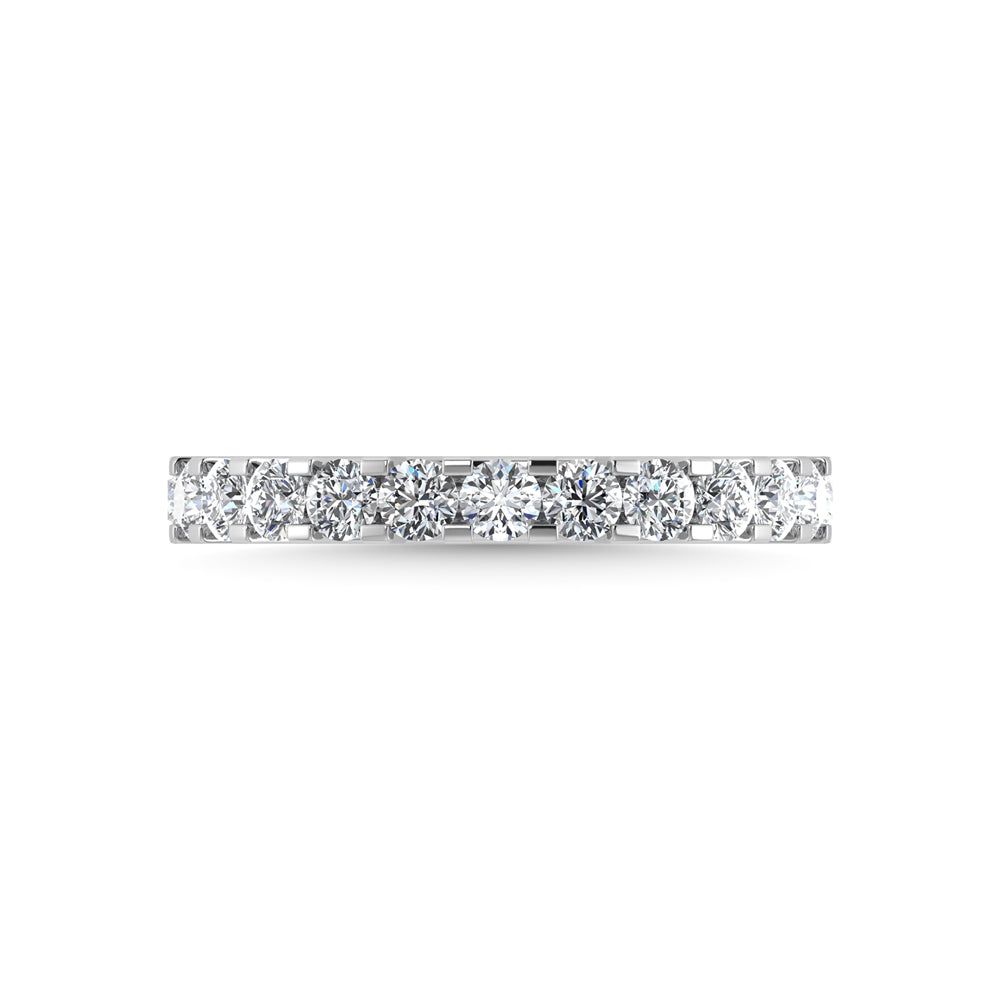 10K White Gold Lab Grown Diamond 7/8 Ct.Tw. Machine Band