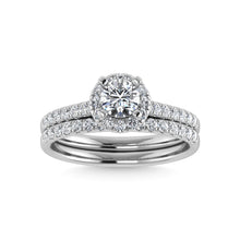 10K White Gold Lab Grown Diamond 1 Ct.Tw. Bridal Ring