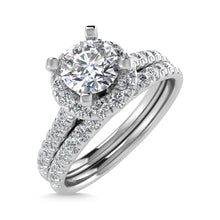 10K White Gold Lab Grown Diamond 2 Ct.Tw. Bridal Ring