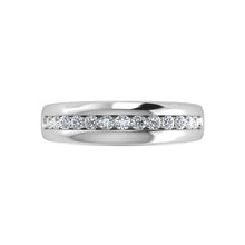 10K White Gold Lab Grown Diamond 1/2 Ct.Tw. Channel Set Wedding Band