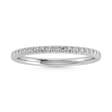 14K White Gold Lab Grown Diamond 1/6 Ct.Tw. Wedding Band