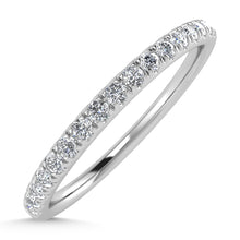 14K White Gold Lab Grown Diamond 1/6 Ct.Tw. Wedding Band