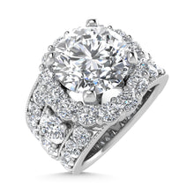 14K  White Gold Lab Grown Diamond 8 Ct.Tw.( 4 Ctw Center) Engagement Ring