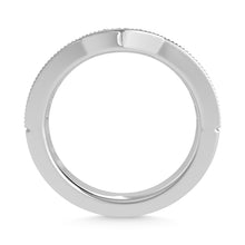 14K White Gold Lab Grown Diamond 1/3 Ct.Tw. Channel Set Curve Wedding Band