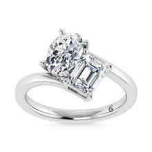 14K White Gold Lab Grown Diamond 2 Ct.Tw. Solitaire Engagement Ring
