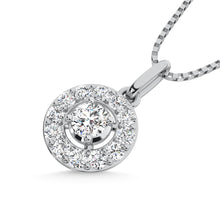 10K White Gold Lab Grown Diamond 1/5 Ct.Tw. Fashion Pendant