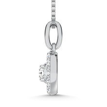 10K White Gold Lab Grown Diamond 1/5 Ct.Tw. Fashion Pendant