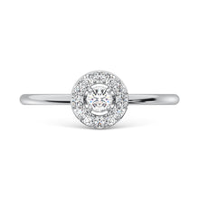 10K White Gold Lab Grown Diamond 1/5 Ct.Tw. Fashion Ring