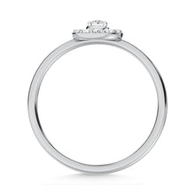 10K White Gold Lab Grown Diamond 1/5 Ct.Tw. Fashion Ring