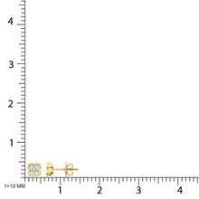 10K Yellow Gold Lab Grown Diamond 1/5 Ct.Tw. Fashion Earrings