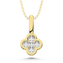 10K Yellow Gold Lab Grown Diamond 1/6 Ct.Tw. Fashion Pendant