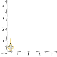 10K Yellow Gold Lab Grown Diamond 1/6 Ct.Tw. Fashion Pendant