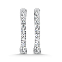 10K Yellow Gold Lab Grown Diamond 1/5 Ct.Tw. Hoop Earrings