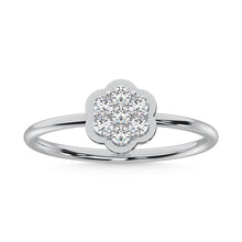 10K White Gold Lab Grown Diamond 1/5 Ct.Tw. Fashion Ring