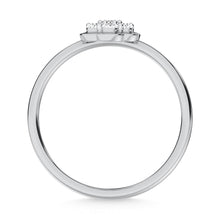 10K White Gold Lab Grown Diamond 1/5 Ct.Tw. Fashion Ring