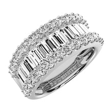 14K White Gold Lab Grown Diamond 1/2 Ct.Tw. Baguette Wedding Band
